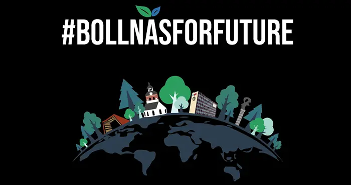 Logotyp miljöveckan #bollnasforfuture