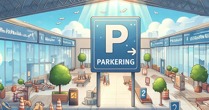 Illustrerad parkering