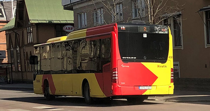 Stadsbuss på Nygatan.