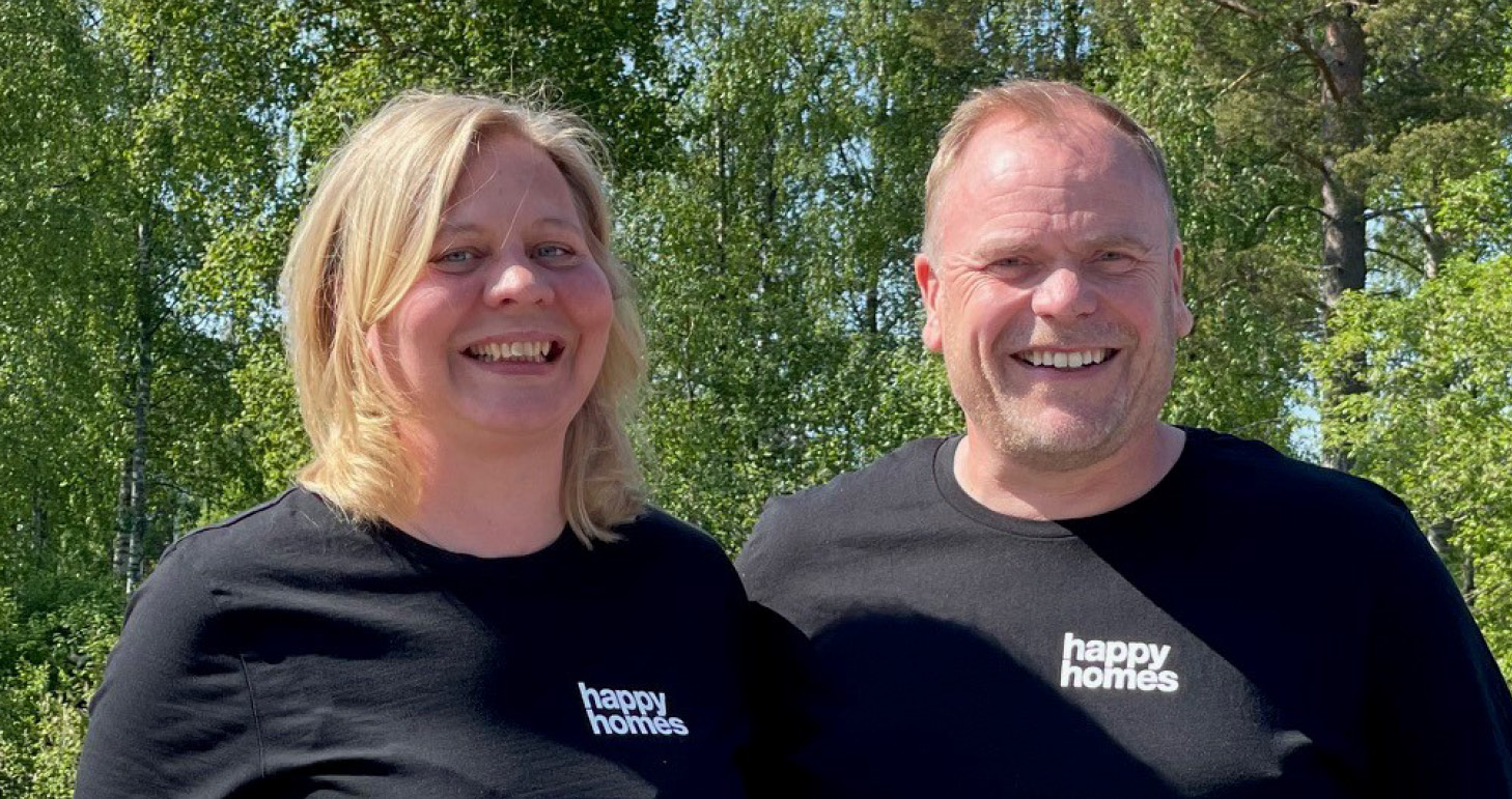 Helena och Magnus Reitan på företaget Happy Homes i Bollnäs